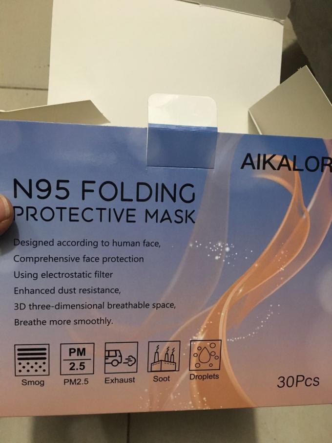 FN CE sertifikası ile KN95 Maske Yüz Maskesi Koruma Maskesi (30p / paket)