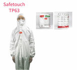 Tek kullanımlık tulum Hood koruyucu elbise fabrika hastane güvenlik giyim (beyaz, 175 / XL) Tedarikçi